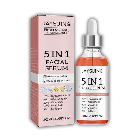 Sérum Visage 5-en-1 - Hydratation Intense, Éclat et Anti-Âge.