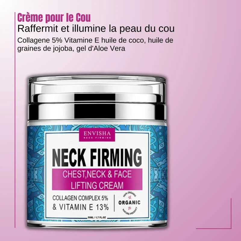 Envisha crème pour soins de la peau  du cou a la vitamine E