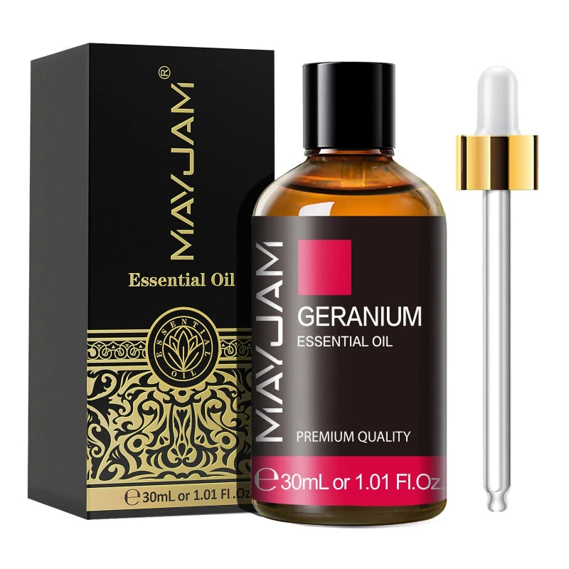 Huile Essentielle MAYJAM 30ML - 100% Pure et Naturelle parfum geranium